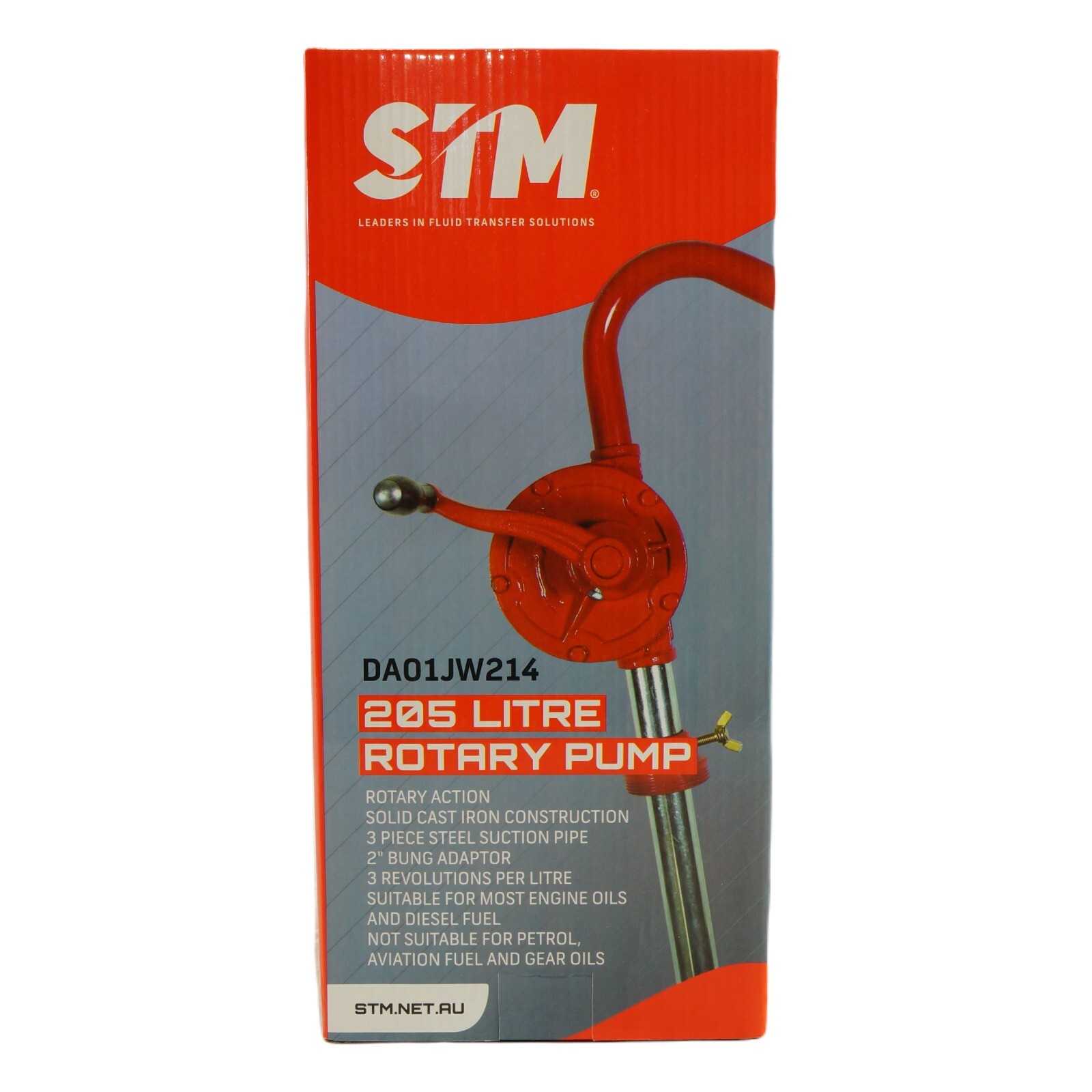 STM 60 or 205 Litre Drum Motor Oil & Diesel Solid Cast Iron Rotary Pump DA01JW214
