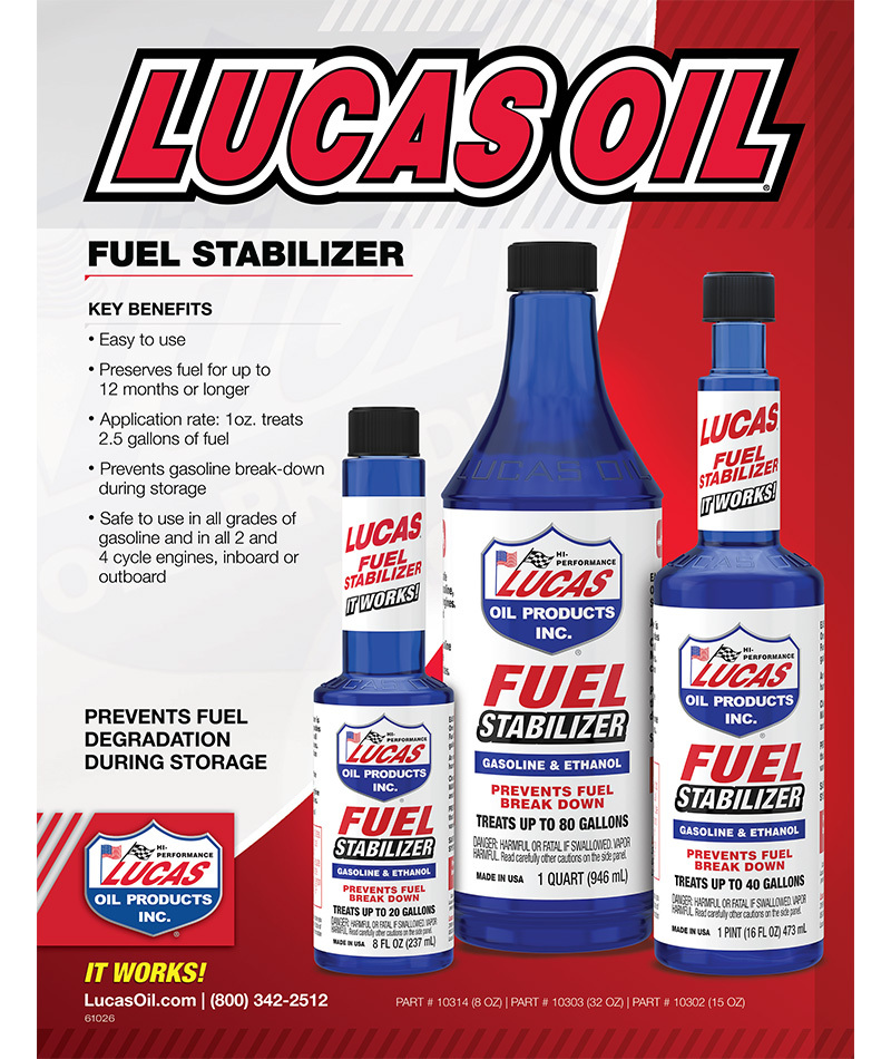 Lucas Fuel Stabilizer Prevent Petrol Degradation During Storage 237ml