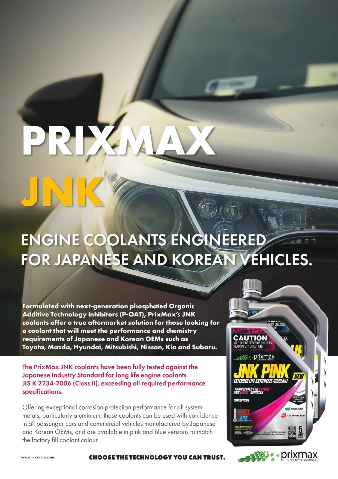 PrixMax JNK Pink Extended Life Antifreeze Antiboil Concentrate For Toyota & Lexus 5L