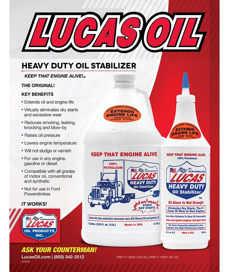 Lucas Heavy Duty Oil Stabilizer Engine Oil Additive 3.785L