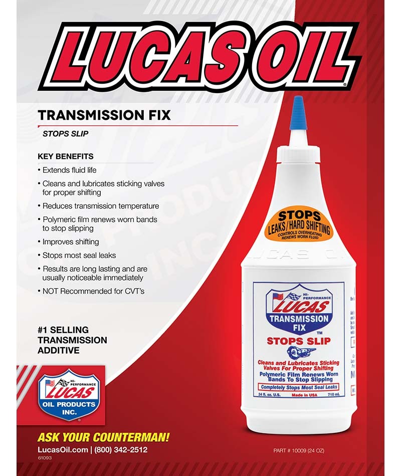 Lucas Transmission Fix - Stops Slip, hesitation and rough shifting 710ml