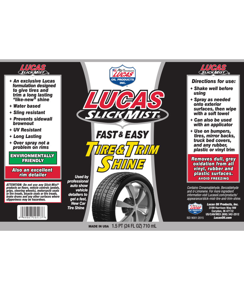 Lucas Slick Mist - Speed Wax - 710ml - Fast & Easy