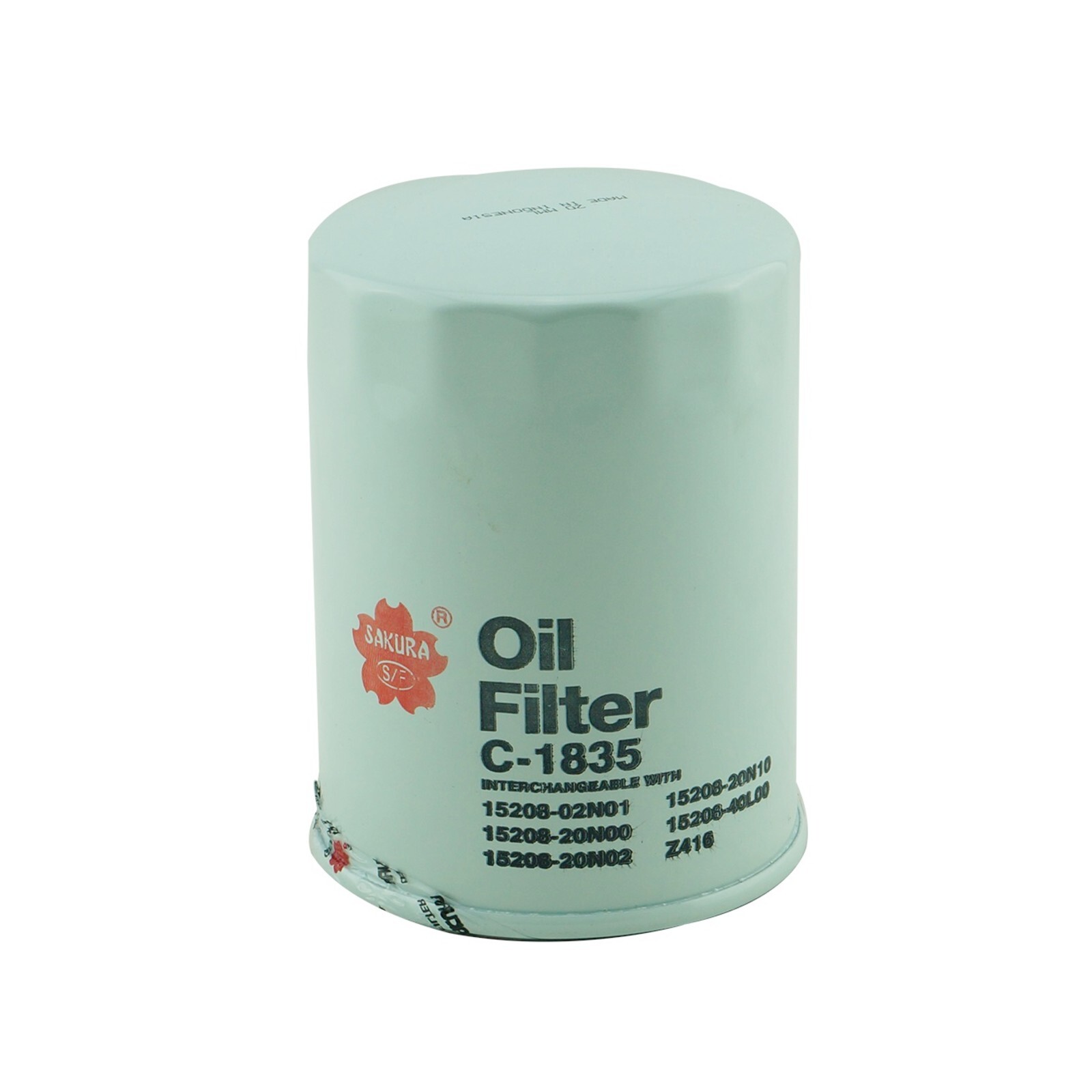 C-1835 Sakura Oil Filter - Fits Nissan + More Xref: Z416, 1520840L02, P502068