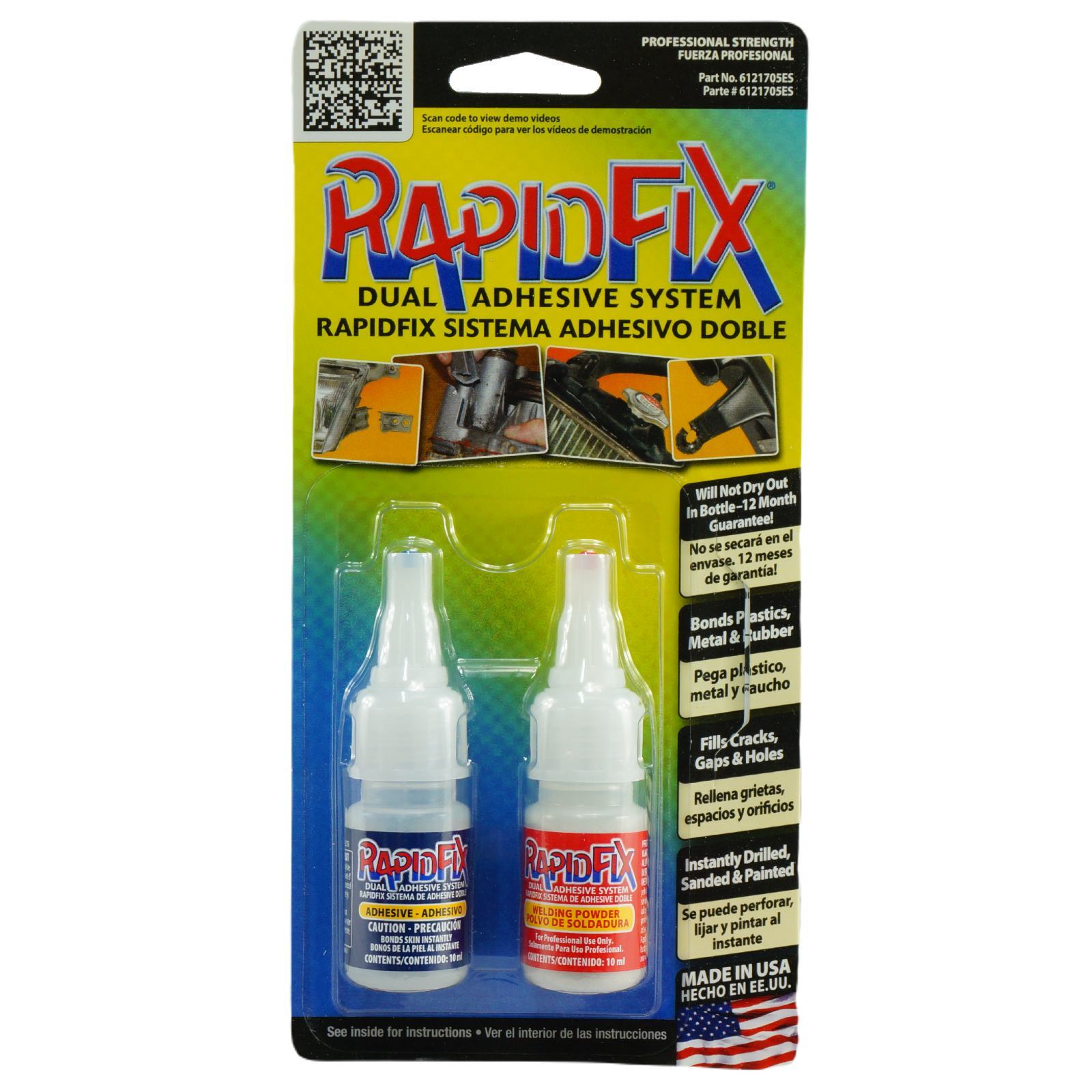 Rapid Fix Dual Adhesive Glue & Welding System - 10ml