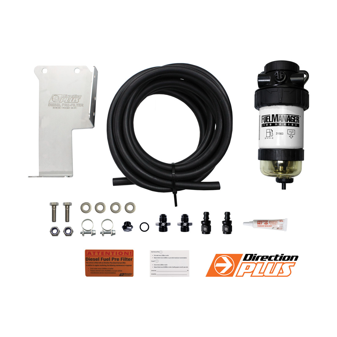 Fuel Manager Pre-Filter Kit For Nissan Navara D40 2.5L YD25DDTi 2005 - 2015