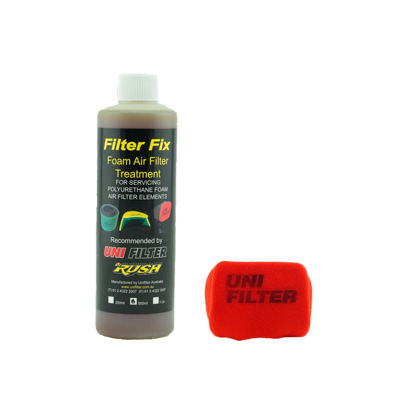 1 X Unifilter TJM AIRTEC (150W x 95H) Pre Cleaner Filter Small Tapered Fit & Oil Combo Pack