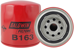 B163 Baldwin Lube Filter - Fits Allis Chalmers, Atlas Copco, Bolens, Case, Ford, International, John Deere, Oliver, Onan, White, Ford, Volvo