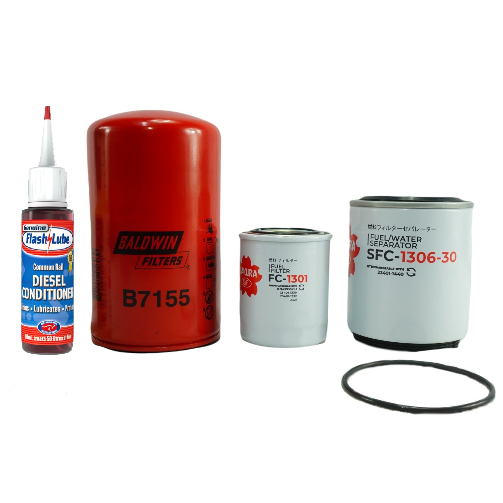 HINO GH1H H07C H07D H06C GH1H GH3H Baldwin Oil, Sakura Fuel  Fuel  Separator Filter Service