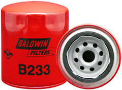 B233 Baldwin Lube Filter - Fits Chrysler, Ford, Toyota, Volkswagen Automotive, Light-Duty Trucks, Vans, Agco, Bobcat