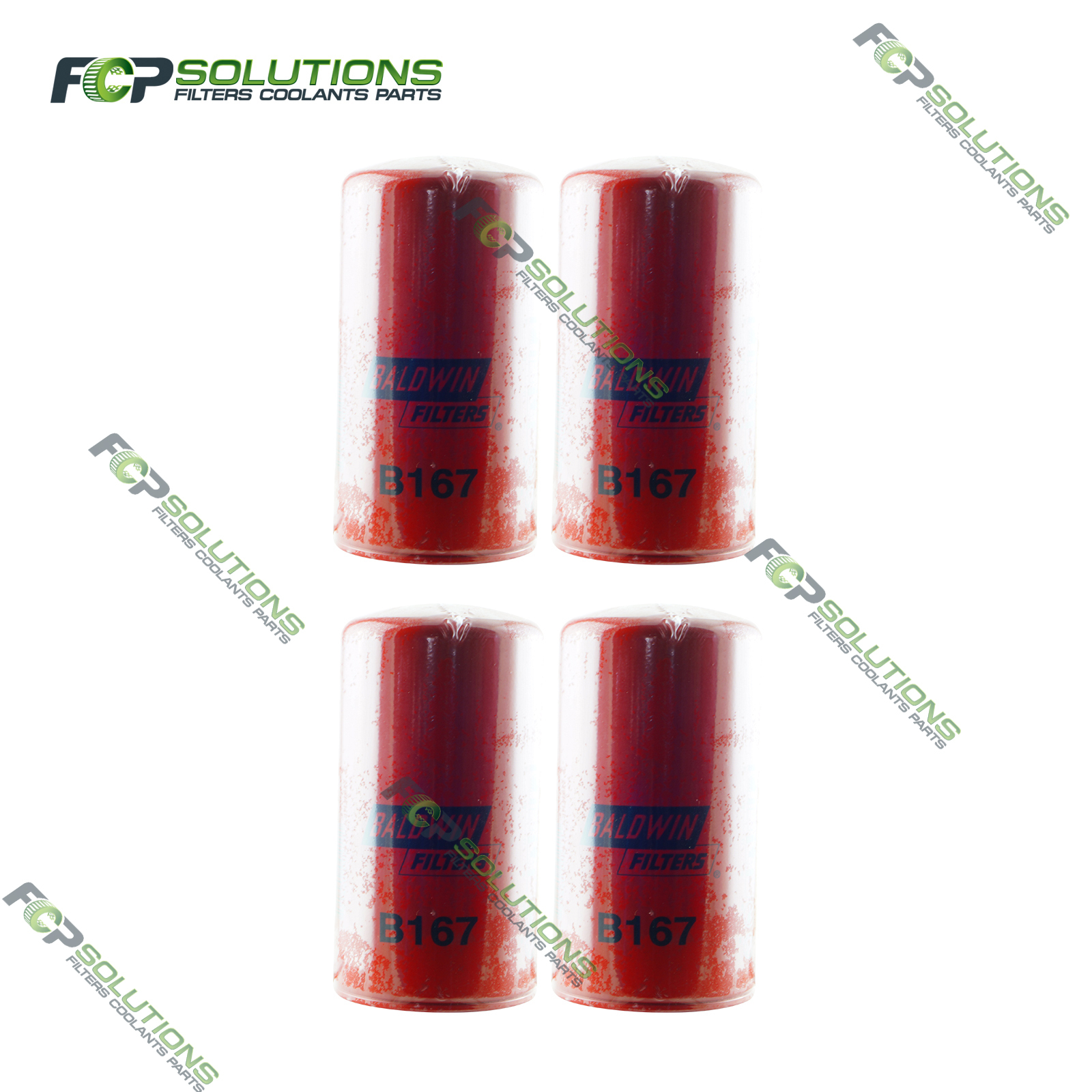BALDWIN 4 x B167 Filter - Xref 427207-C3, 528250-R91, 3059246-R91 ...