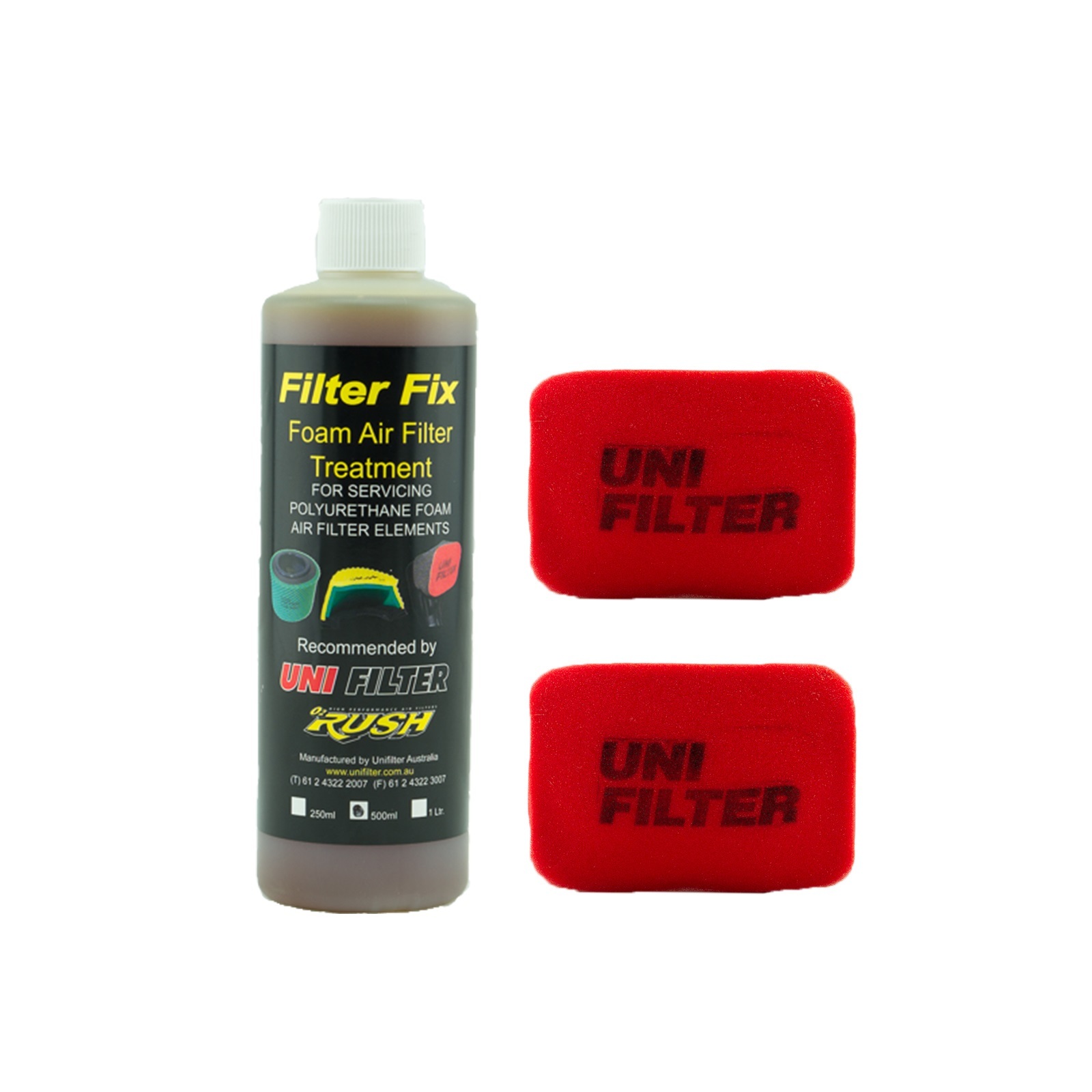2 X UNIFILTER Safari Snorkel Ram Head (175Wx125H) Cover Pre Cleaner