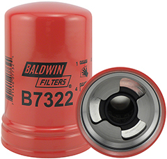 B7322 Baldwin Oil Filter - Fits John Deere, Gradall, Grainger, Hastings, Iingersoll-Rand, John Deere, Kohler, Liebherr, Luber-Finer, Mann