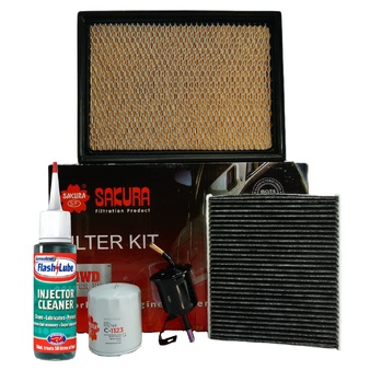 Toyota Hilux GGN120R GGN125R 4.0L V6 1GRFE, Air, Fuel, Oil, Cabin Filter Service Kit Sakura K-11420 