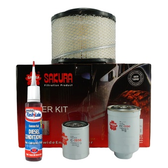 Mazda BT50 2.5L WLAT, 3.0L WEAT 2006 - 2011 Air, Fuel, Oil Filter Service Kit Sakura K-11100