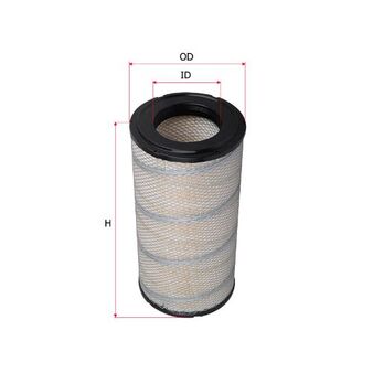 FA-5666 Sakura Air Filter Fits Freightliner, Komatsu + More  Xref: RS3517, P532966, AF25667, 1308462H1, AT178516