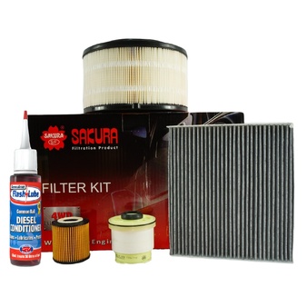 Ford Ranger PX 2.2L, 3.2L P4AT, P5AT Air, Fuel, Oil Filter Service Kit Sakura K-17010