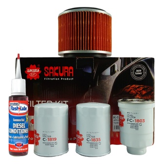 Nissan Patrol GU SI, SII, SIII 4.2L TD42T Air, Fuel, Oil Filter Service Kit Sakura K-18050