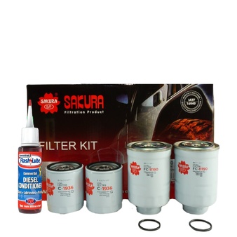 Mazda BT50 2.5L WL-AT & 3L WE-AT 2006 - 2011 2X Fuel 2X Oil Filter Service Kit