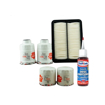 Nissan Navara D40 2.5Lt Thai Built 08-15 2x Oil 2x Fuel 1 x Air Filter Service Kit