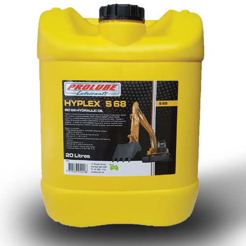 Prolube Hyplex S Series ISO 68 Antiwear Hydraulic Oil 20 Litres