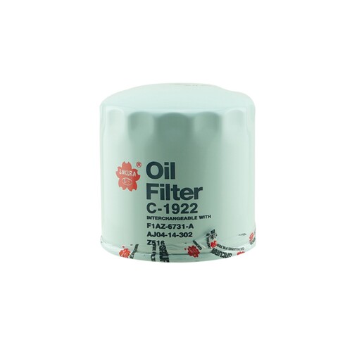 C-1922 Sakura Oil Filter - Fits Ford, Mazda, Great Wall, Jeep + More Xref: Z516, P550965, B329