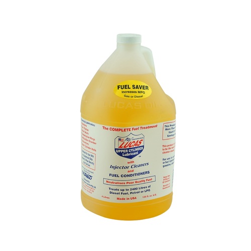 Lucas Upper Cylinder Lubricant & Injector Cleaner Fuel Treatment 3.785L