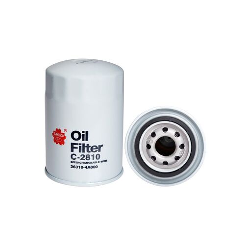 C-2810 Sakura Oil Filter -  Fits Hyundai imax/iload Xref: WCO106, 263104A010, 263104A000, W9334
