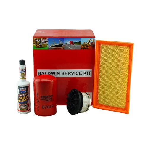 Ford F Truck F250 - F450 99-07 7.3L V8 Baldwin Oil Air Fuel Filter Service kit With Lucas Diesel Deep Clean