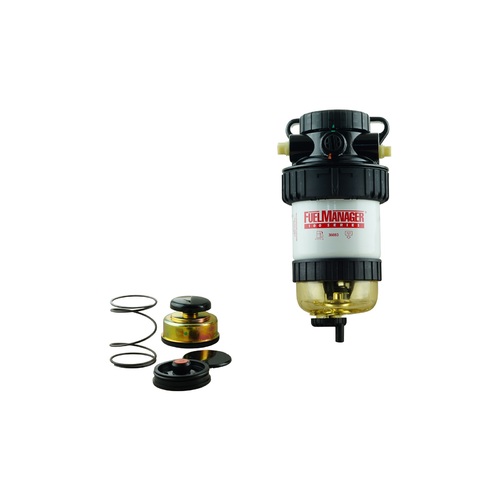 Fuel Manager Diesel Post Filter Fuel/Water Separator 2 Micron Filter & Primer